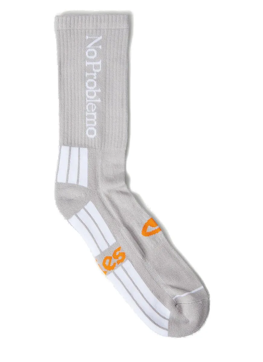 Aries No Problemo Logo Intarsia Three-Pack Socks