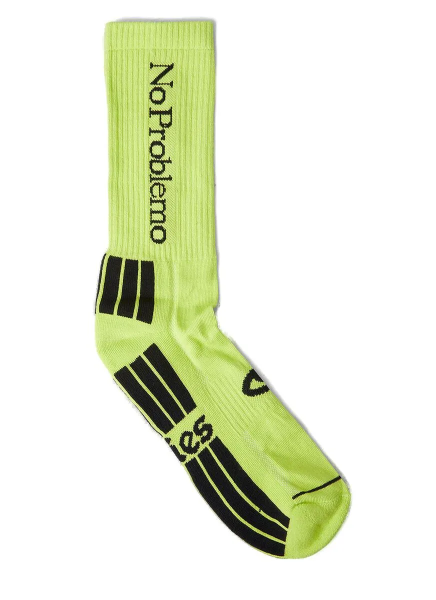 Aries No Problemo Logo Intarsia Three-Pack Socks
