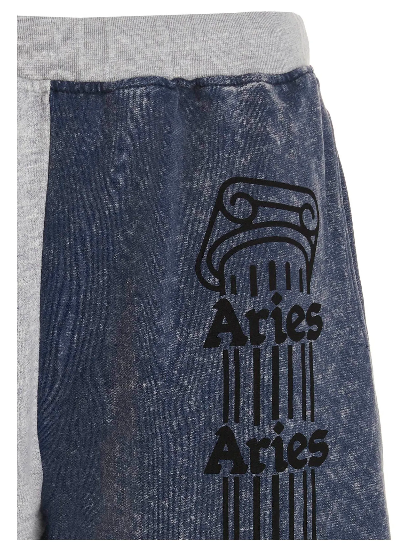 Aries Two-Tone Elastic Waist Shorts