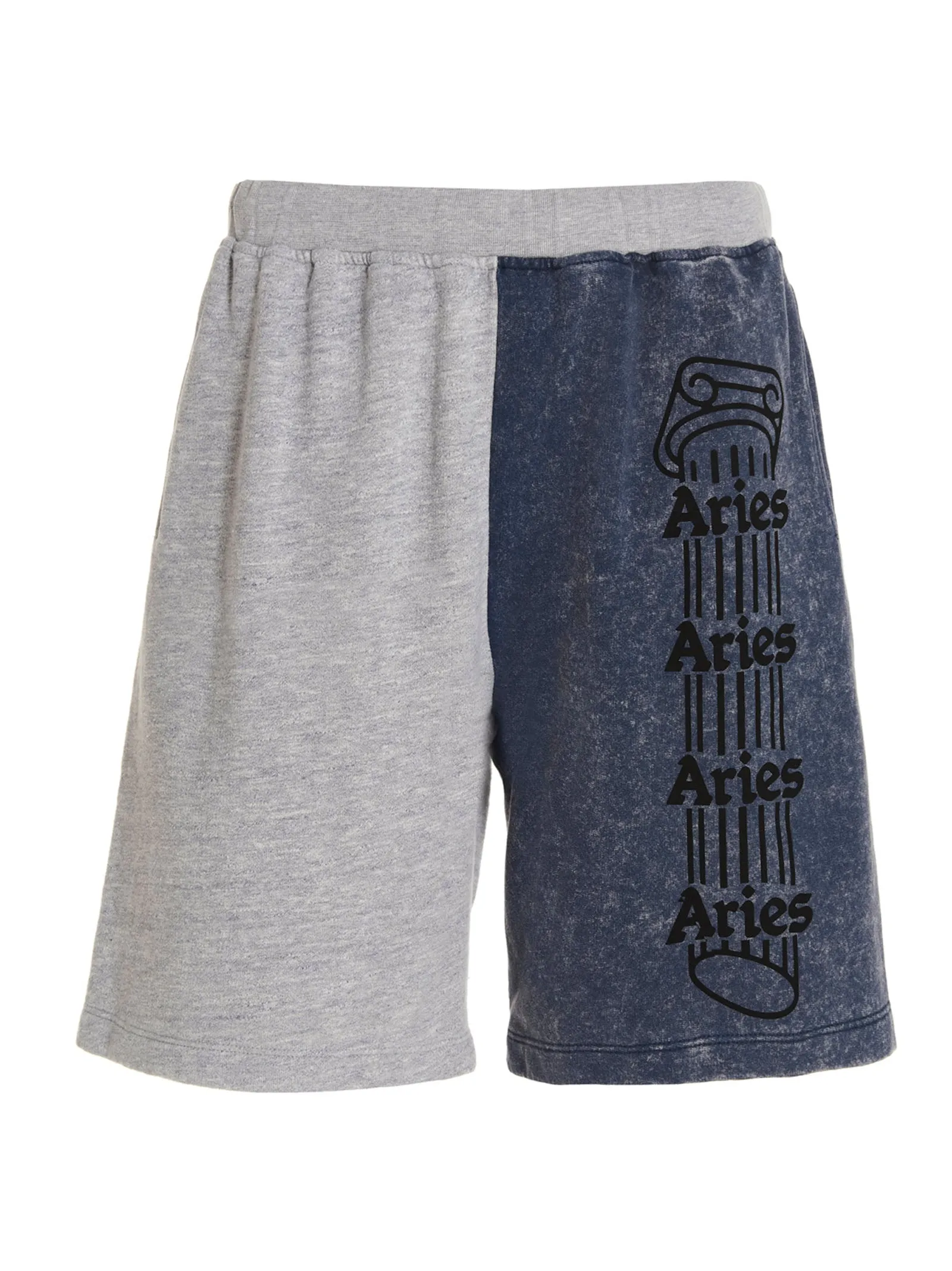 Aries Two-Tone Elastic Waist Shorts