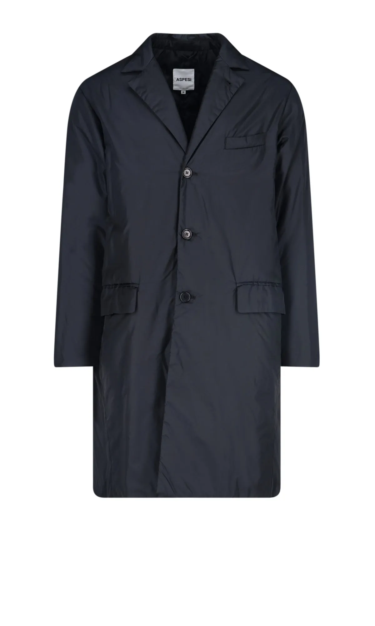Aspesi Single-Breasted Buttoned Shell Coat