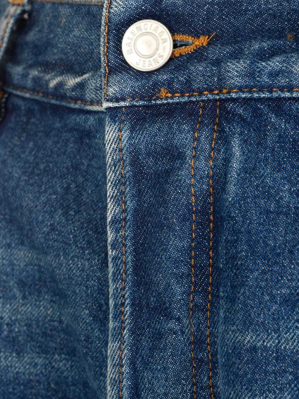 Balenciaga Cropped Stonewashed Jeans