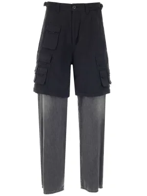 Balenciaga Layered Hybrid Cargo Pants