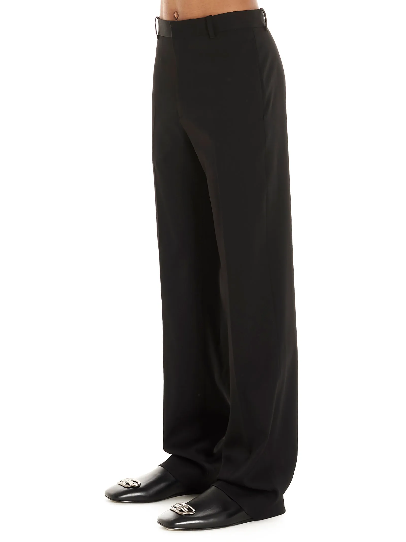 Balenciaga Logo Embroidered Tailored Pants