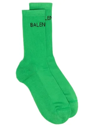 Balenciaga Logo Intarsia Tennis Socks