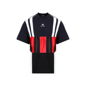 Balenciaga Panelled Stripe Detailed T-Shirt
