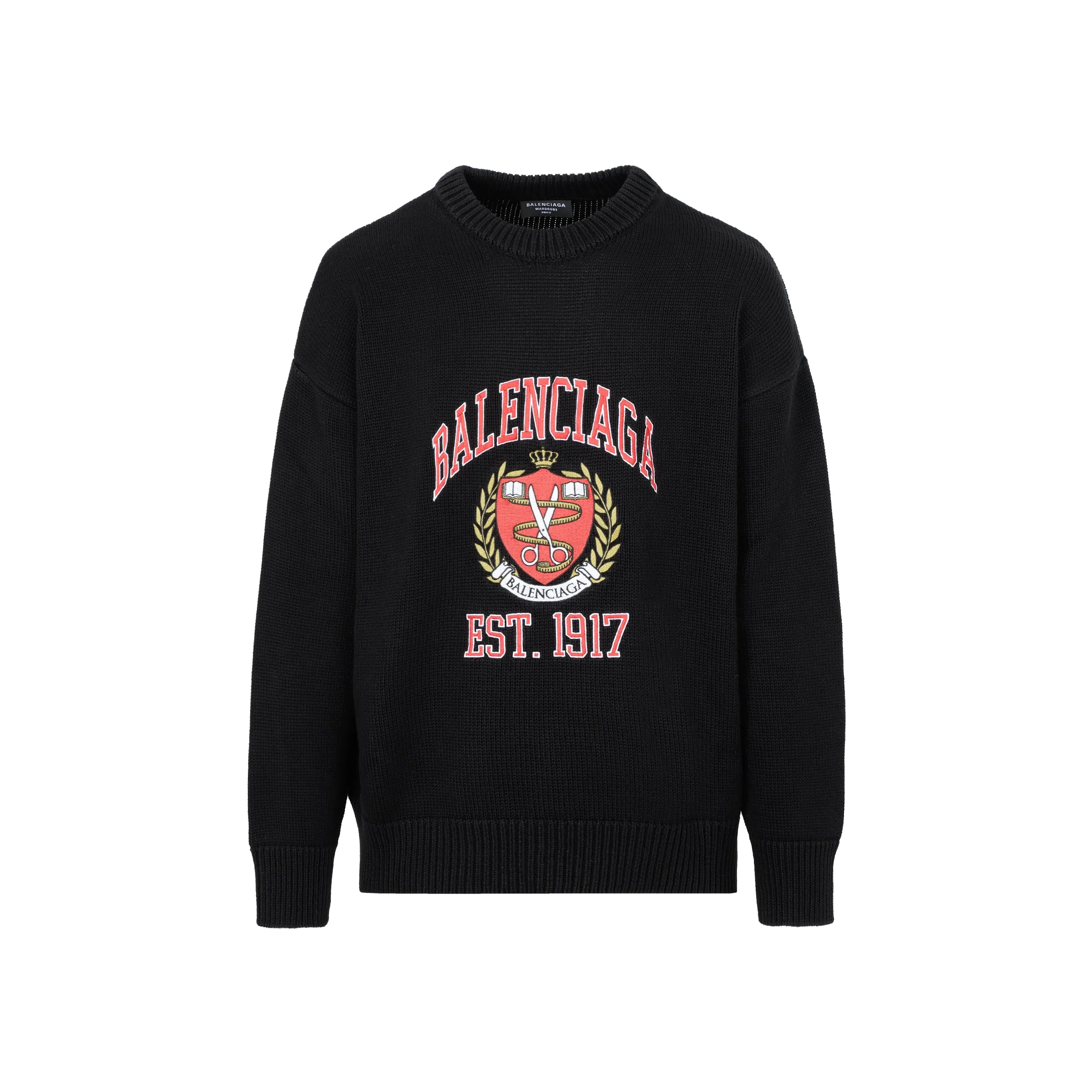 Balenciaga Ribbed Hem Knit Sweater