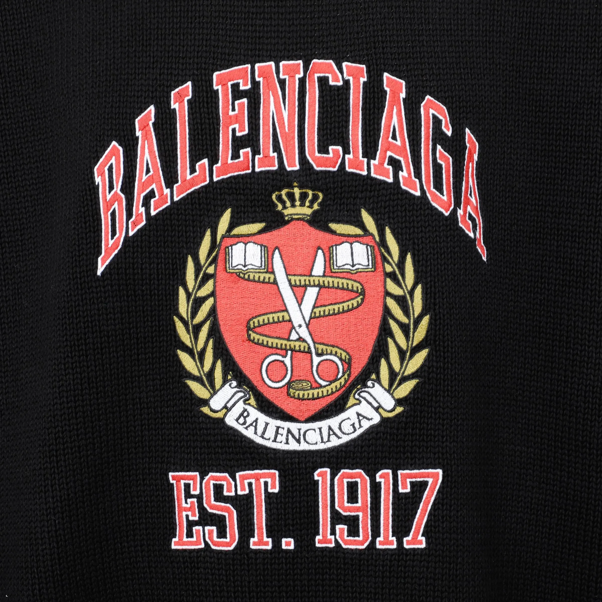 Balenciaga Ribbed Hem Knit Sweater