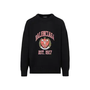 Balenciaga Ribbed Hem Knit Sweater