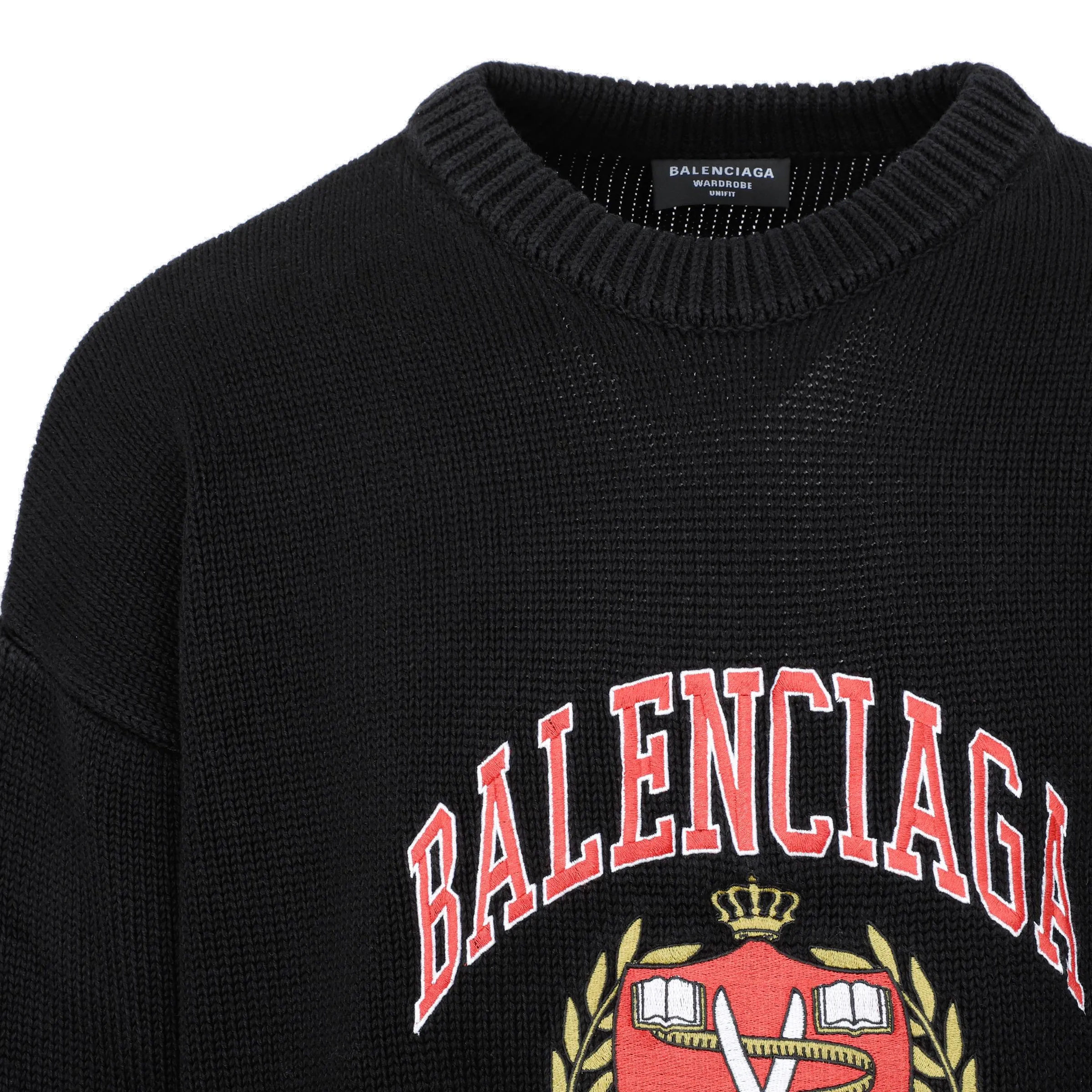 Balenciaga Ribbed Hem Knit Sweater