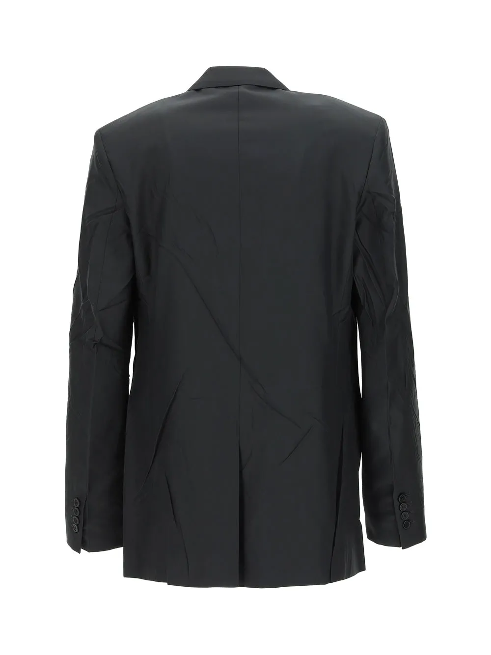 Balenciaga Ruched Single-Breasted Jacket