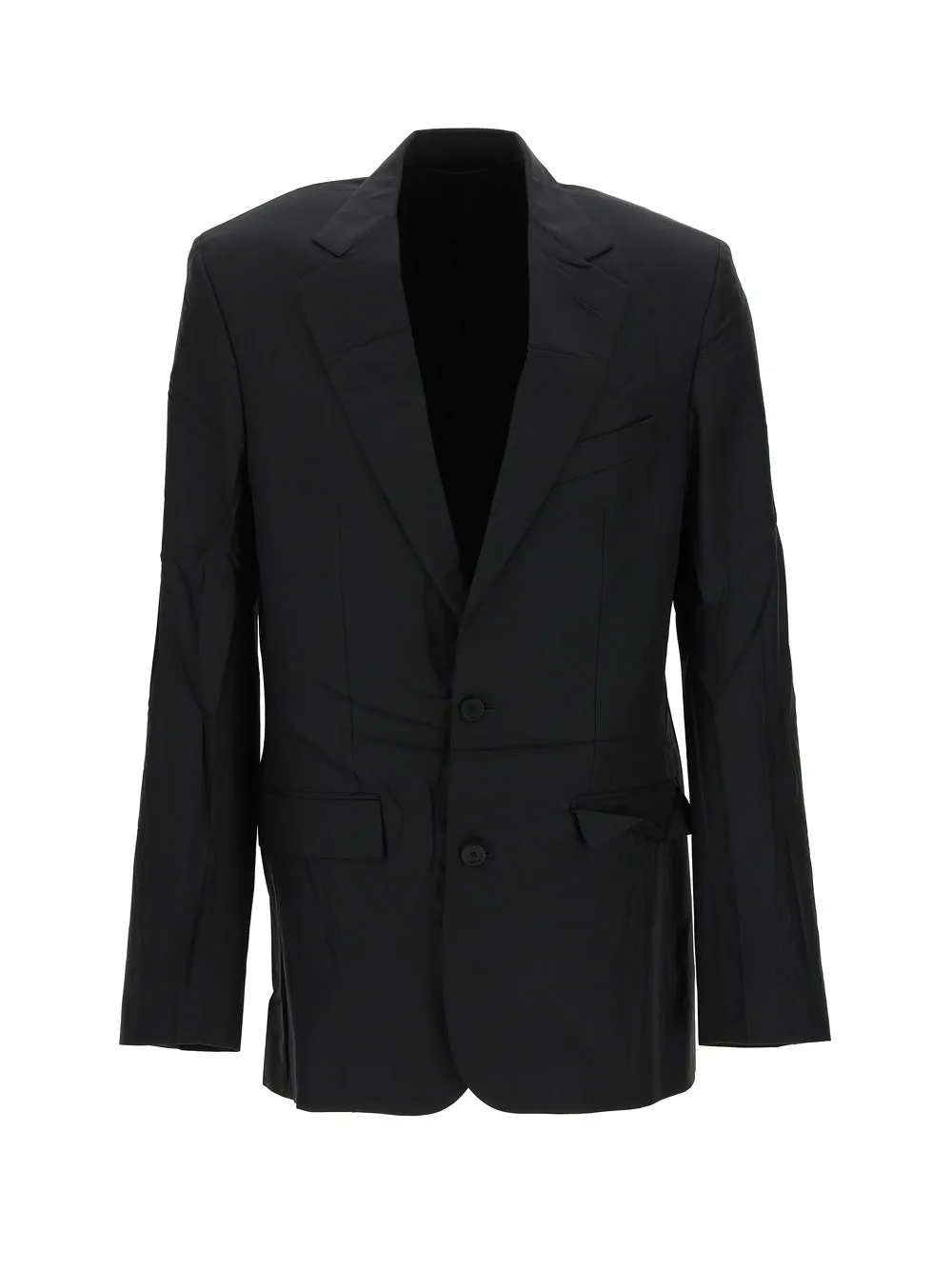 Balenciaga Ruched Single-Breasted Jacket