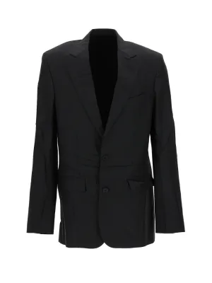 Balenciaga Ruched Single-Breasted Jacket