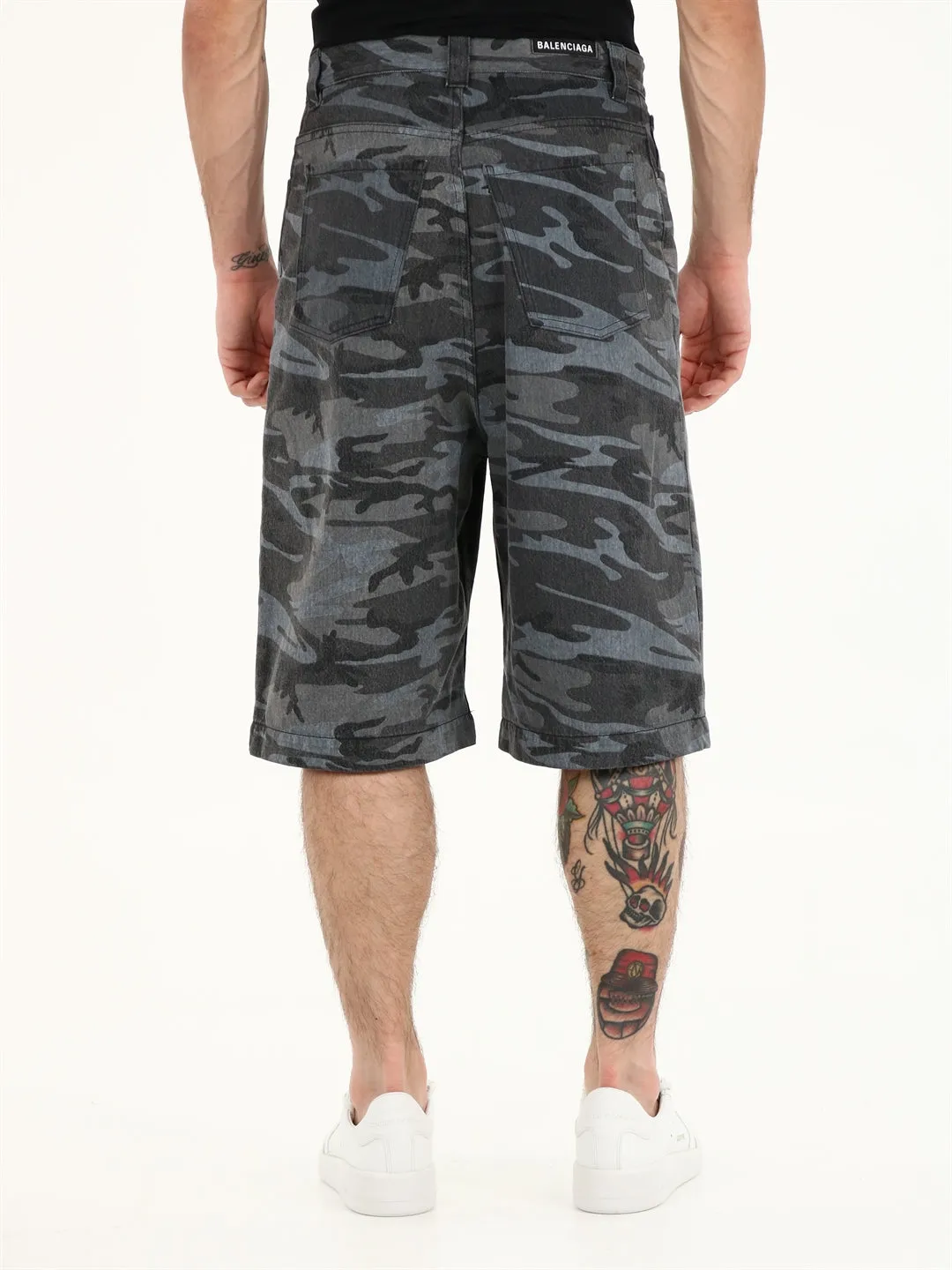 Balenciaga Skater Camouflage Shorts