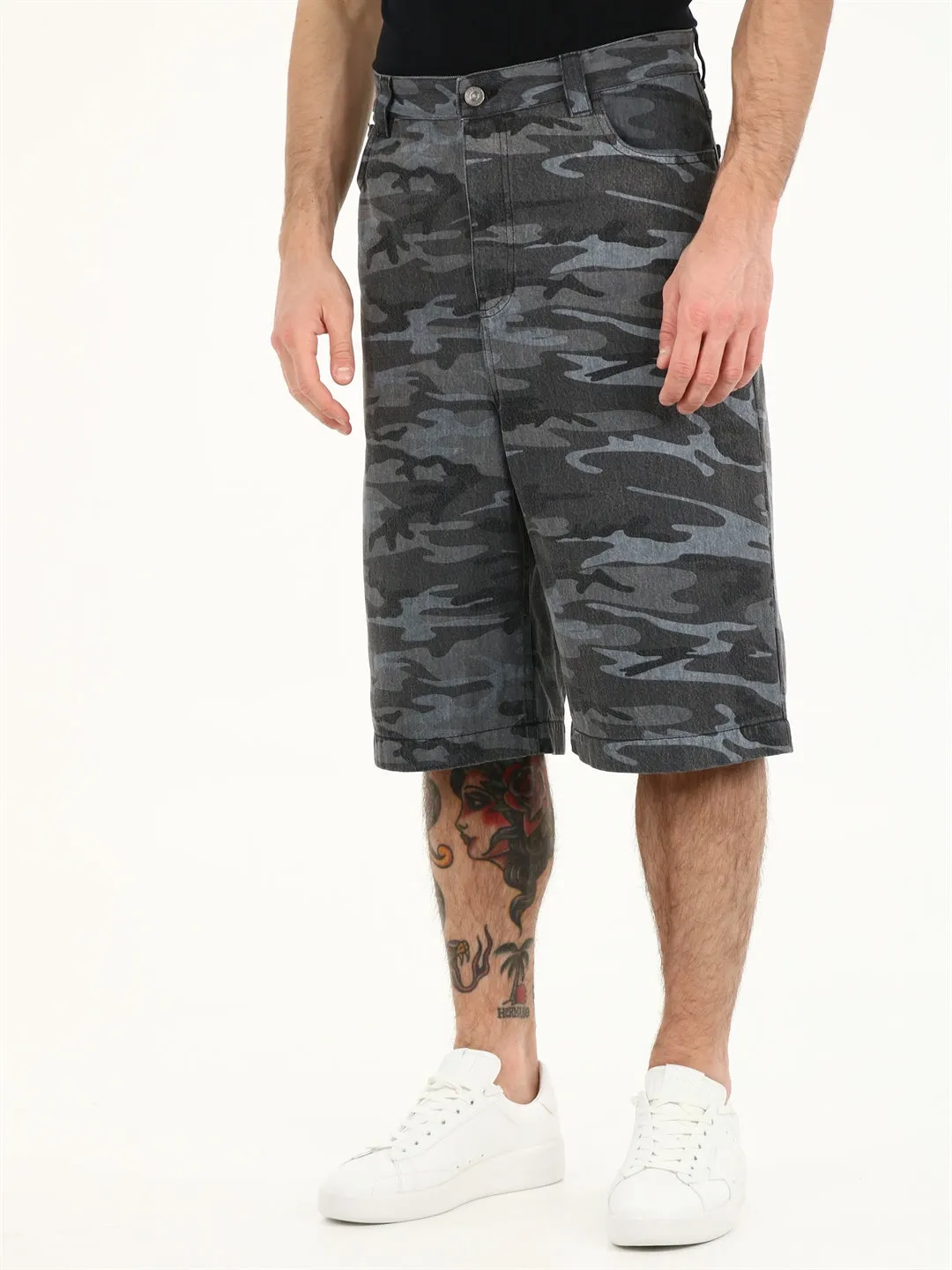 Balenciaga Skater Camouflage Shorts