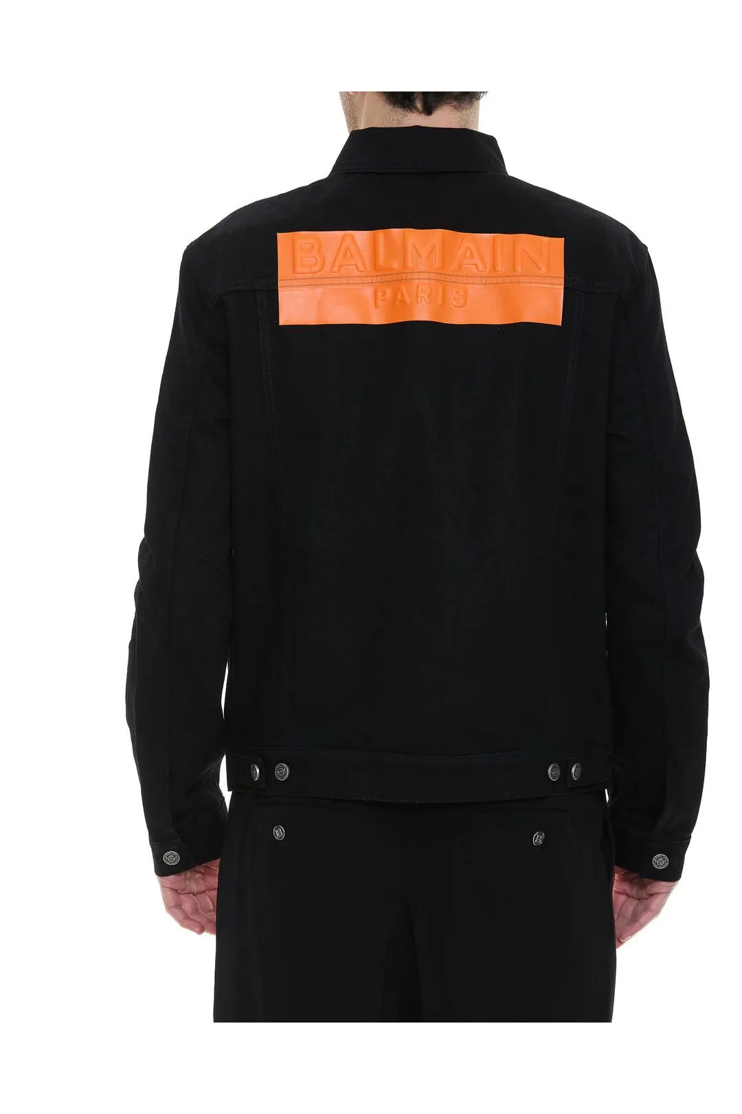Balmain Buttoned Long-Sleeved Denim Jacket