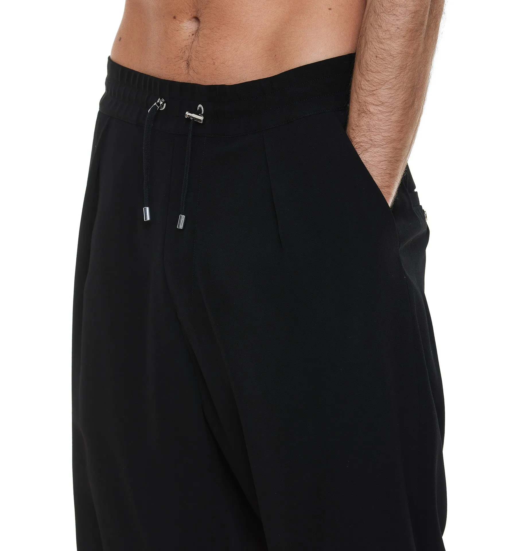 Balmain Drawstring Cropped Pants