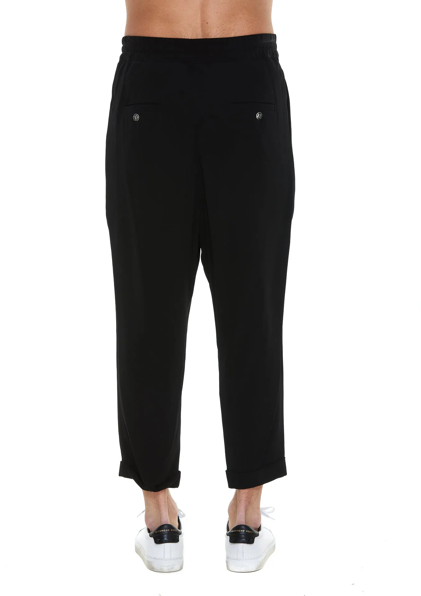 Balmain Drawstring Cropped Pants