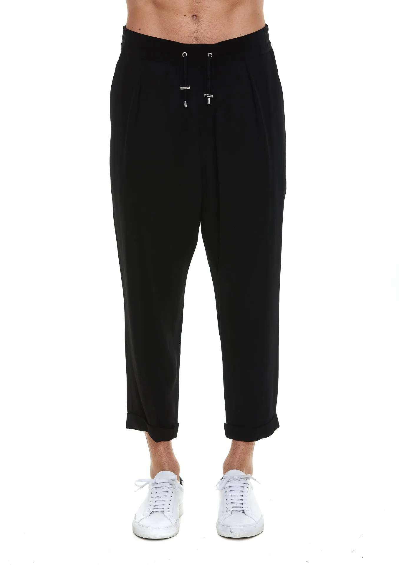 Balmain Drawstring Cropped Pants