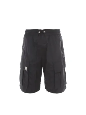 Balmain Logo Detailed Drawstring Bermuda Shorts