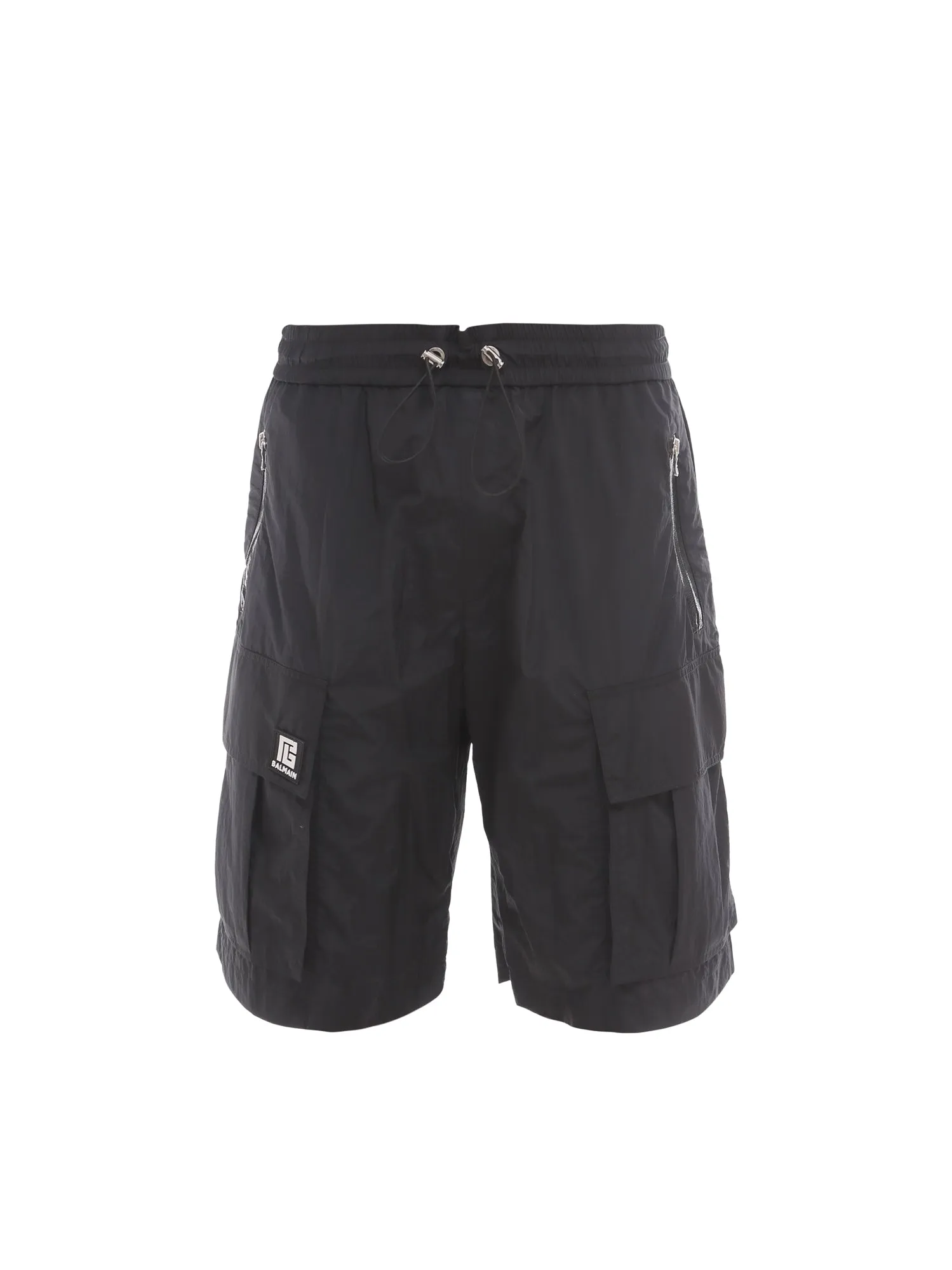 Balmain Logo Detailed Drawstring Bermuda Shorts