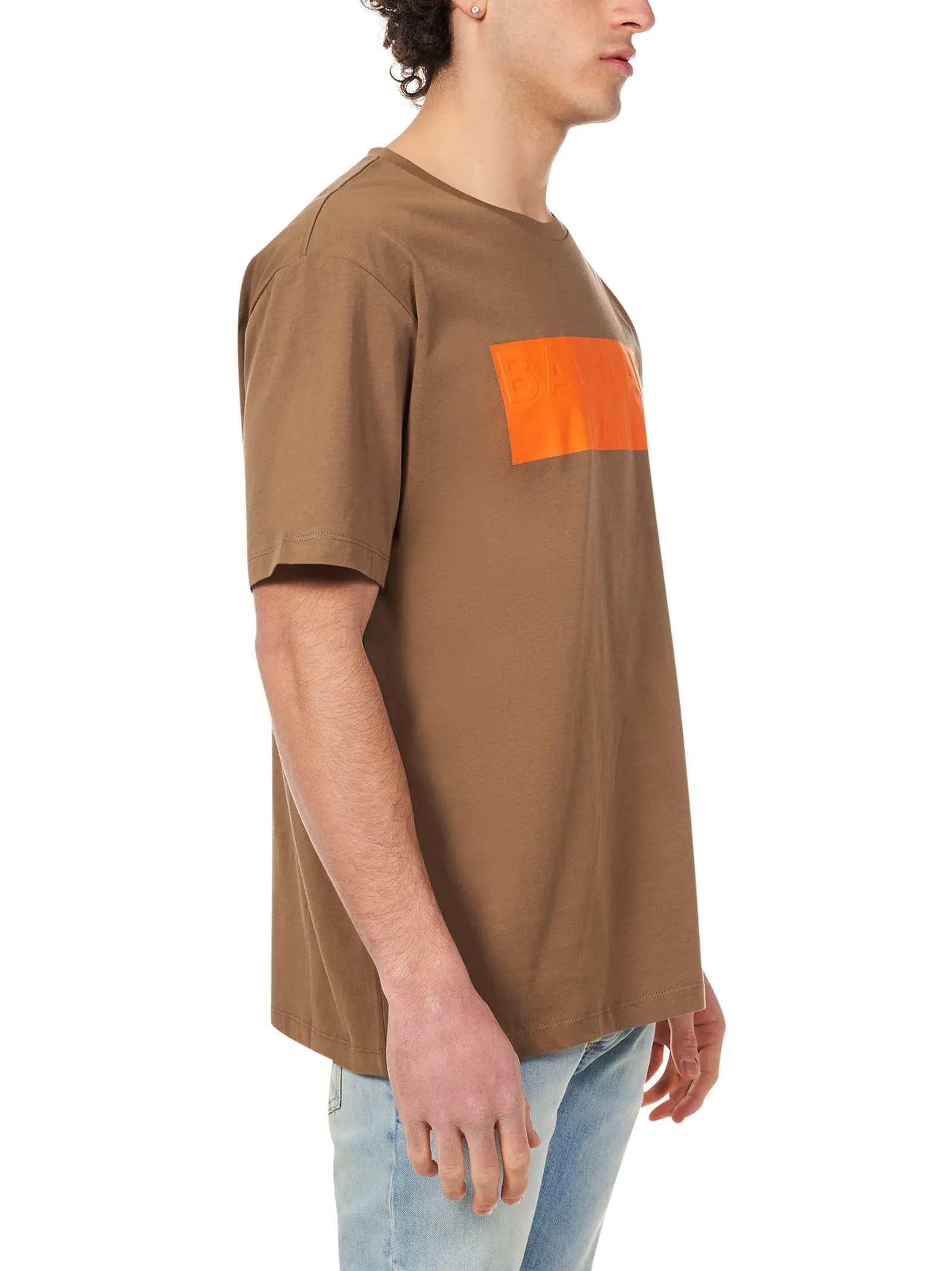 Balmain Logo Print Crewneck T-Shirt