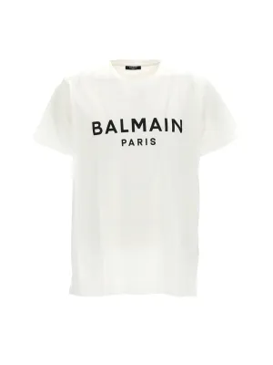 Balmain Logo Printed Crewneck T-Shirt