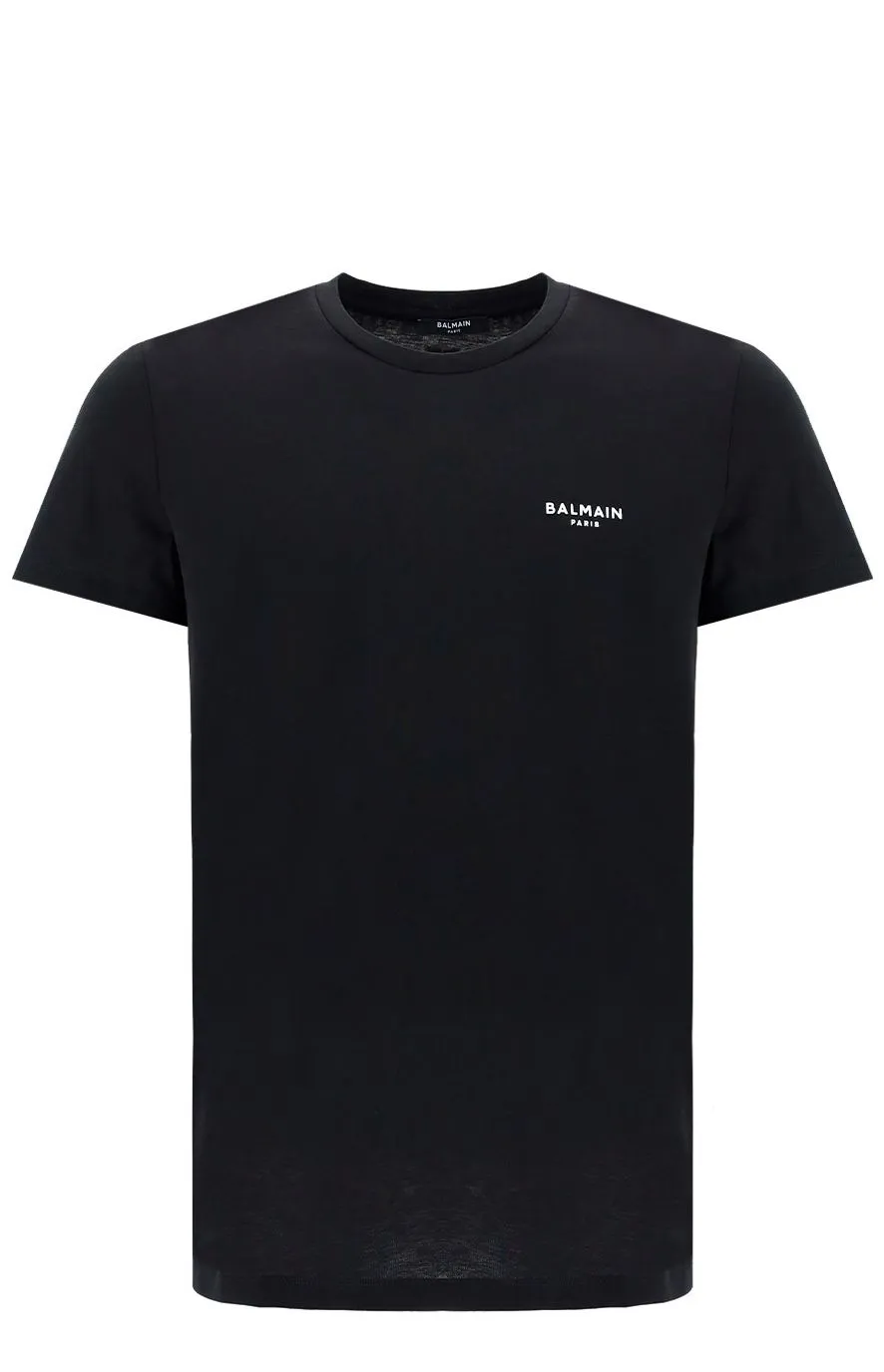Balmain Logo Printed Crewneck T-Shirt