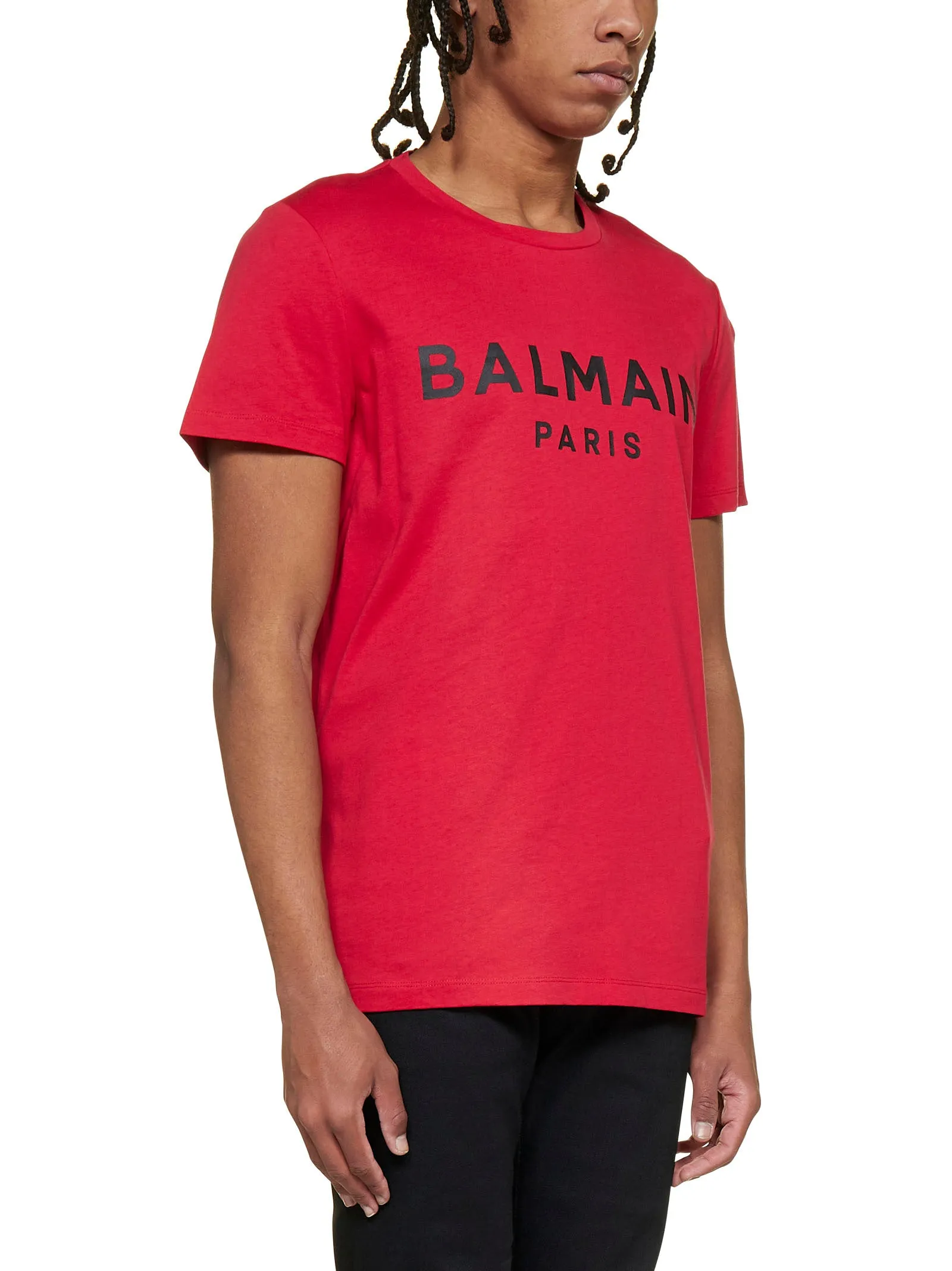 Balmain Logo Printed Crewneck T-Shirt