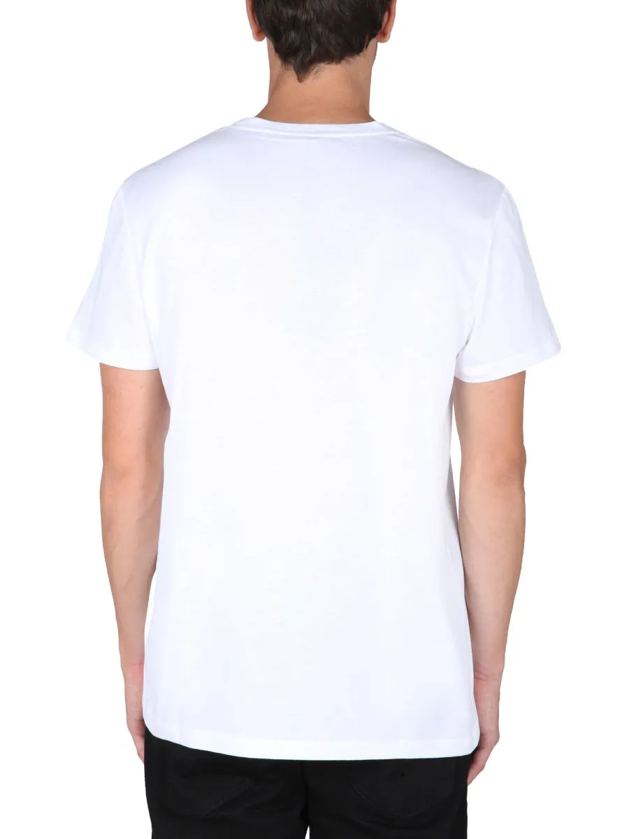 Balmain Logo Printed Crewneck T-Shirt