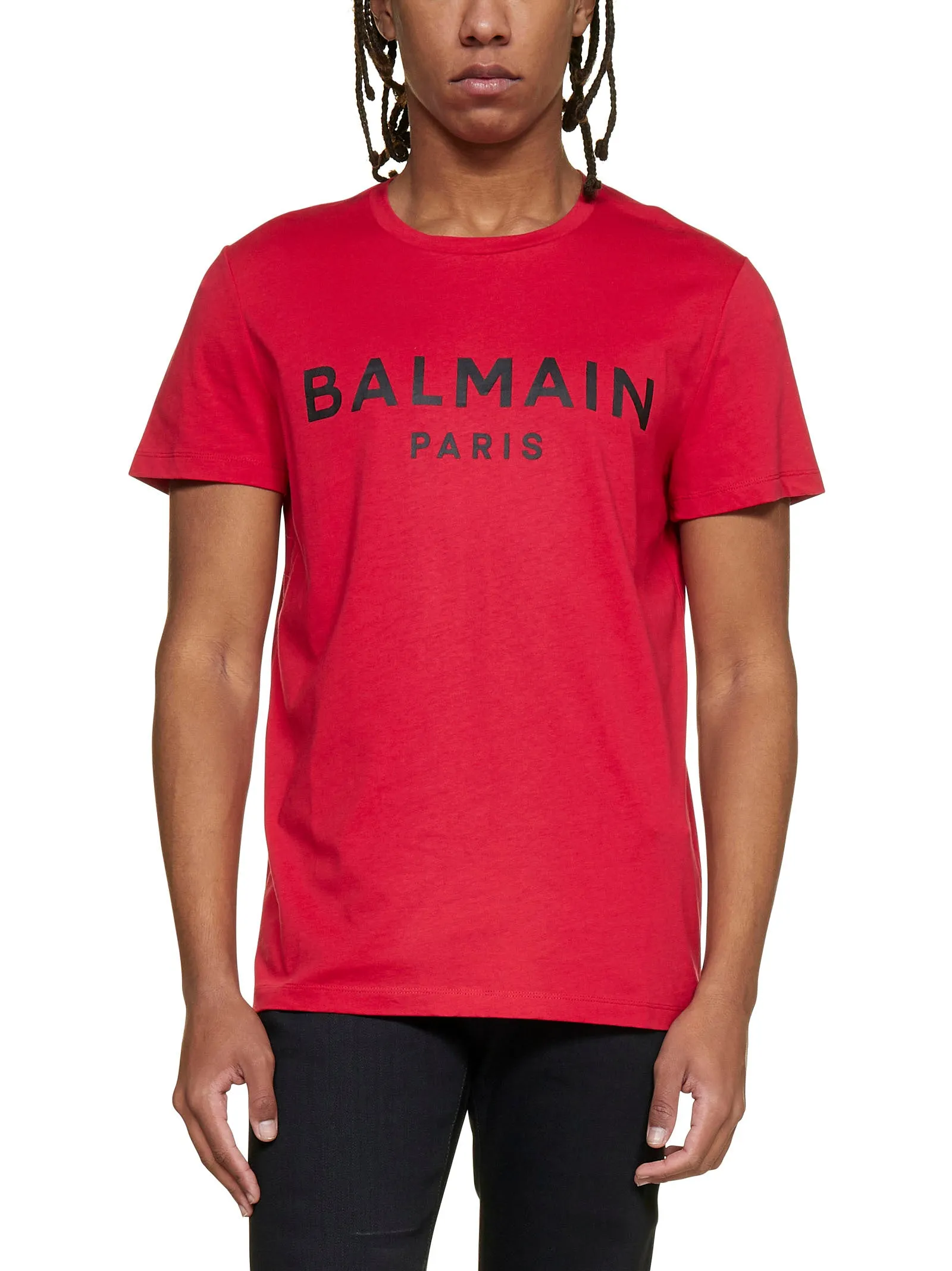 Balmain Logo Printed Crewneck T-Shirt