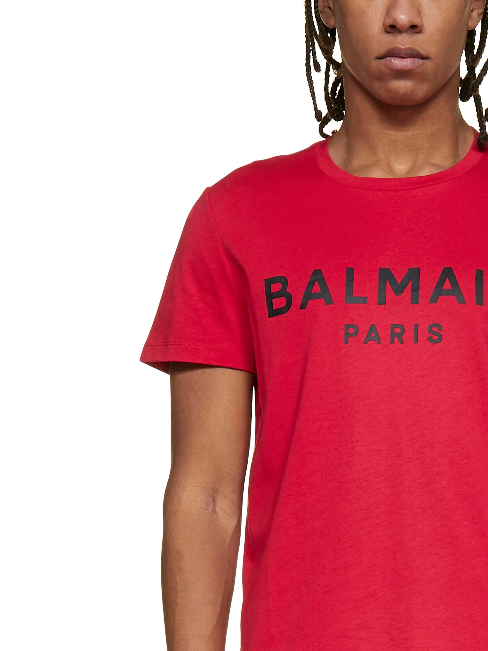 Balmain Logo Printed Crewneck T-Shirt