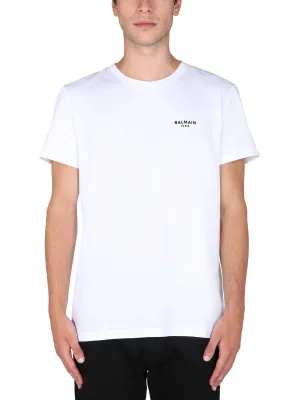 Balmain Logo Printed Crewneck T-Shirt