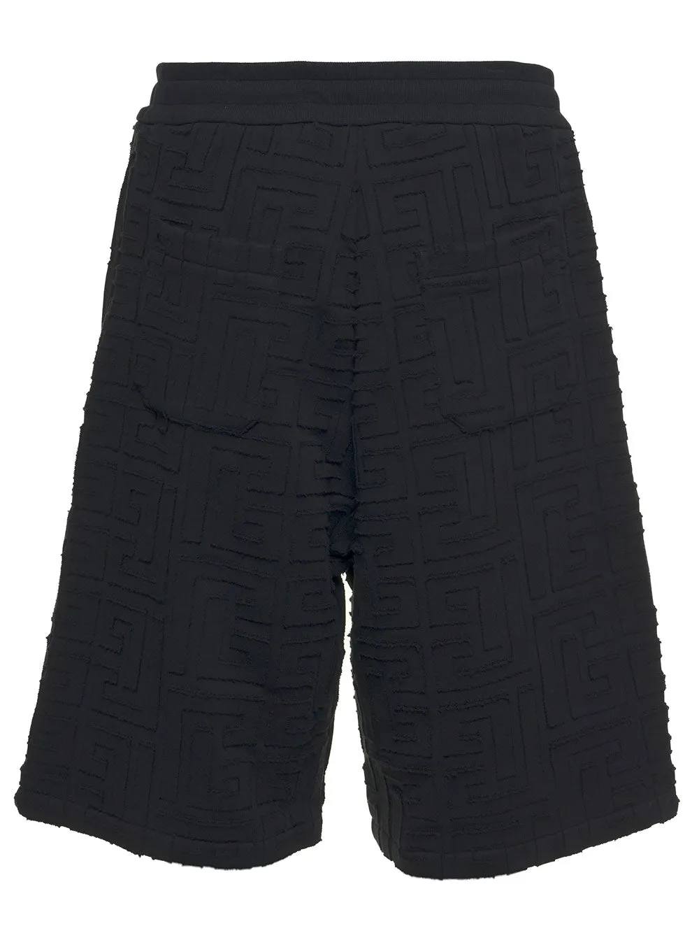 Balmain Monogram Printed Drawstring Shorts