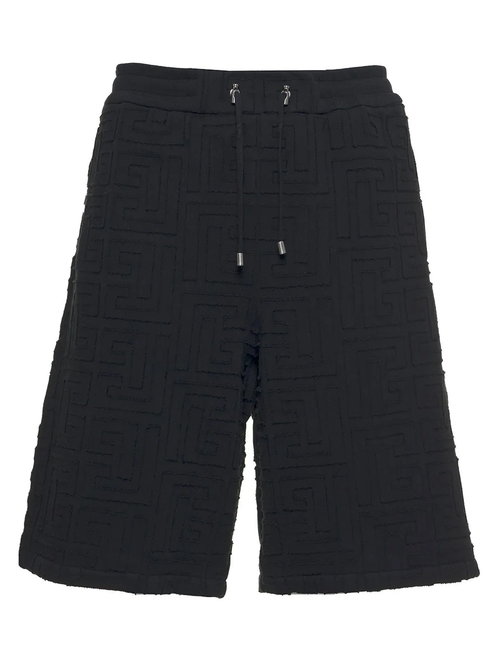 Balmain Monogram Printed Drawstring Shorts