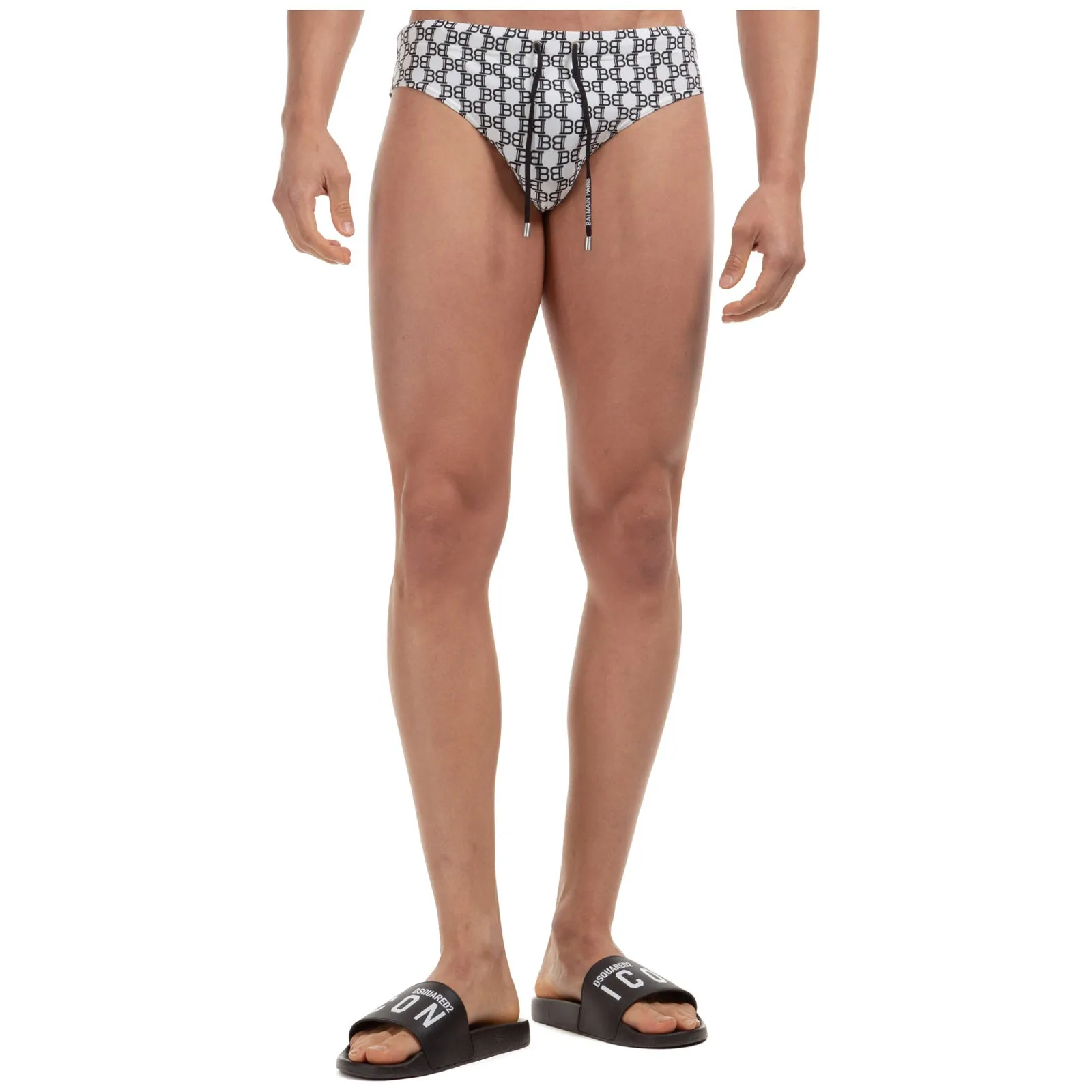 Balmain Printed Swim Briefs