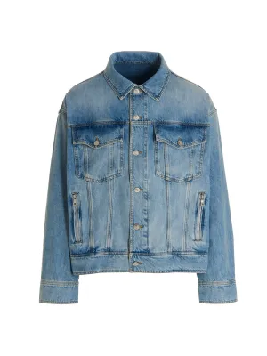 Balmain Washed Buttoned Denim Jacket