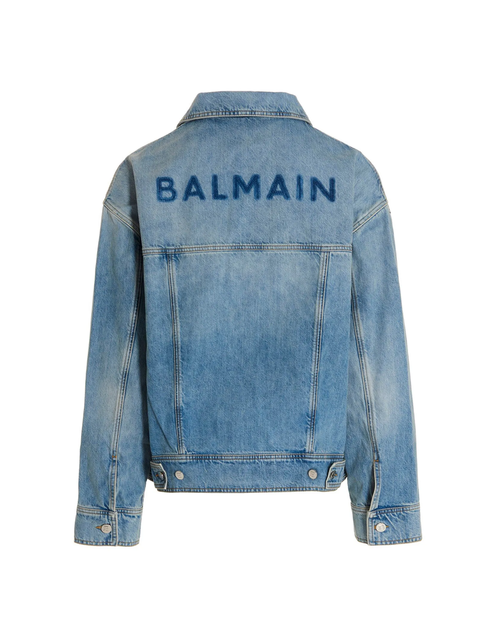 Balmain Washed Buttoned Denim Jacket