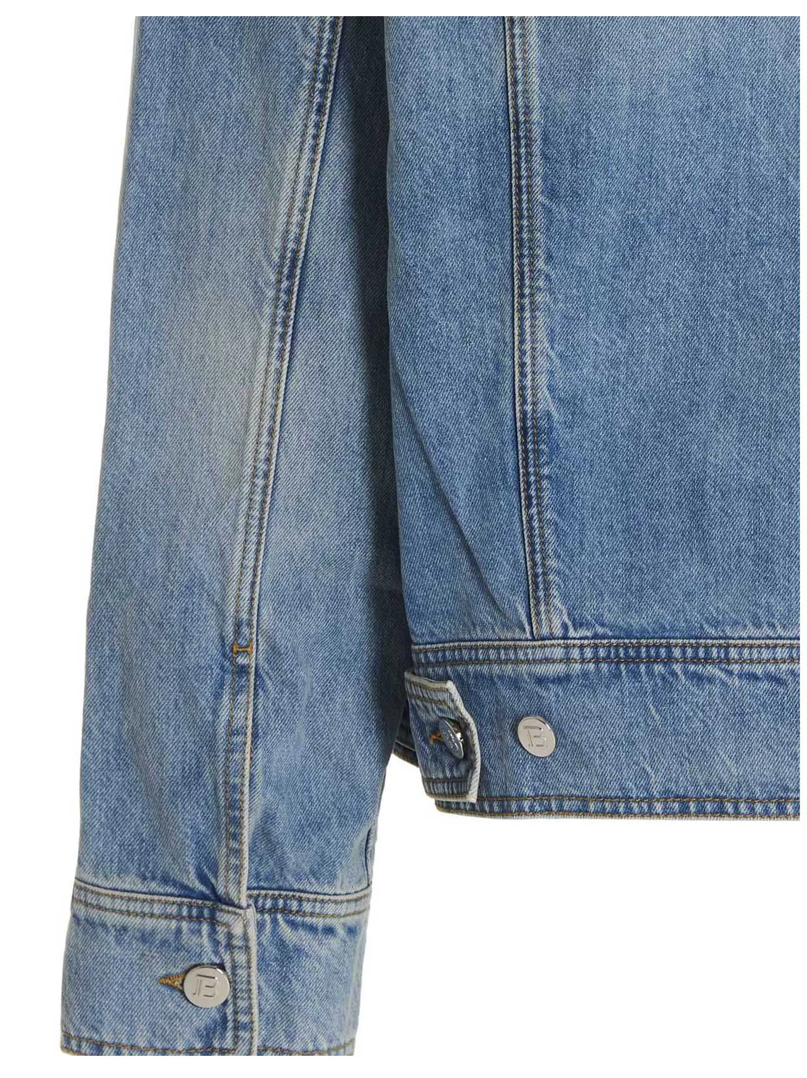 Balmain Washed Buttoned Denim Jacket