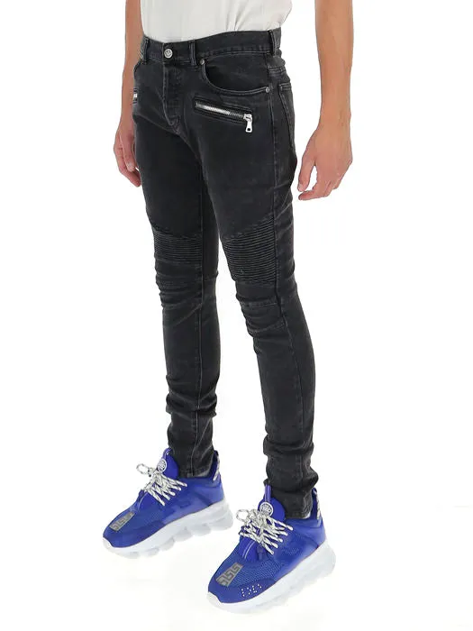 Balmain Zipped Pocket Skinny Jeans