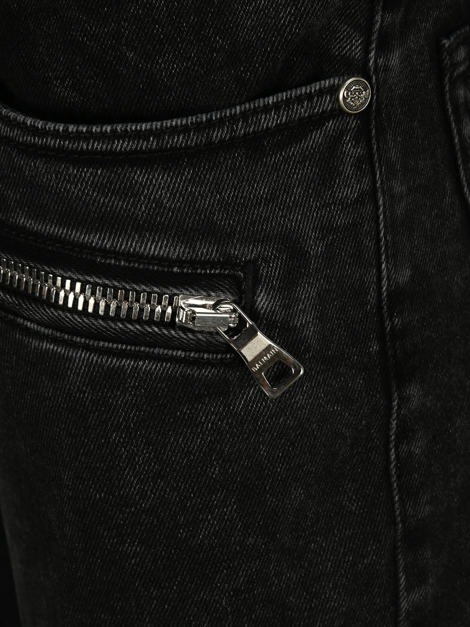 Balmain Zipped Pocket Skinny Jeans