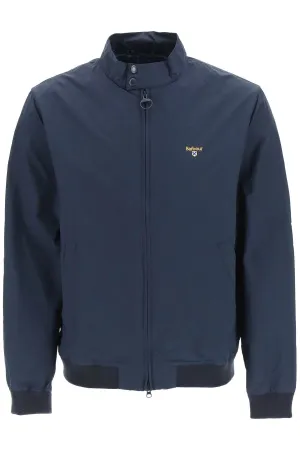 Barbour Logo Embroidered Bomber Jacket