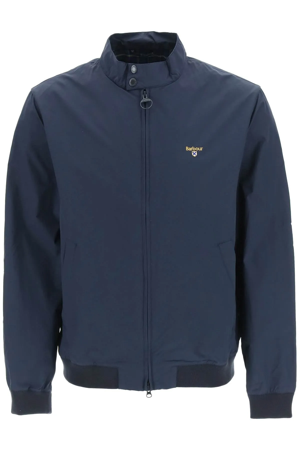 Barbour Logo Embroidered Bomber Jacket