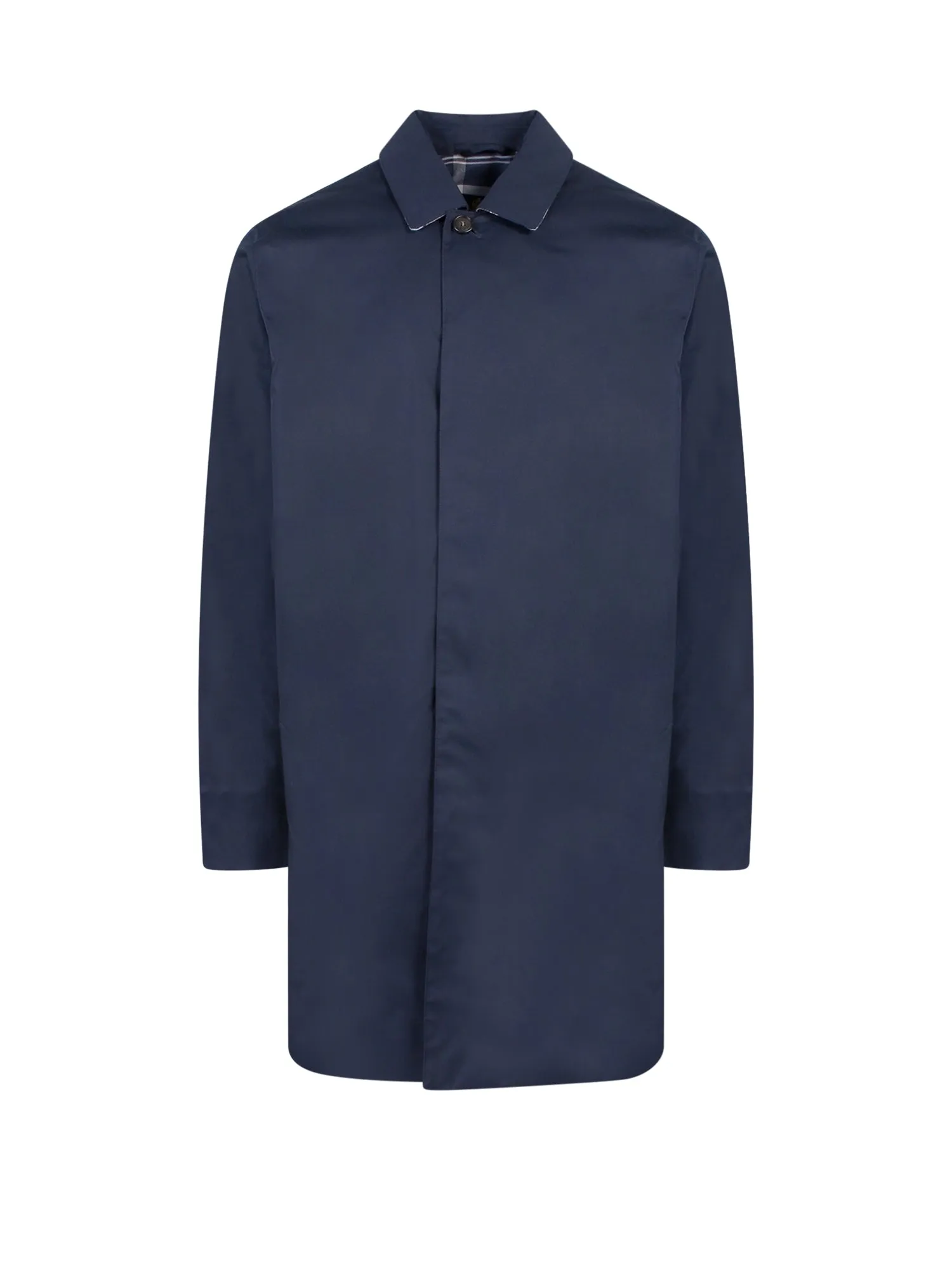Barbour Logo Embroidered Long Sleeved Coat