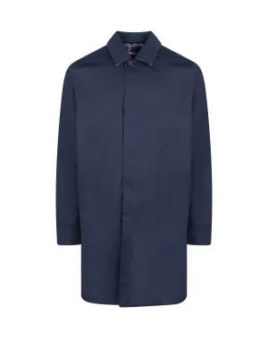 Barbour Logo Embroidered Long Sleeved Coat
