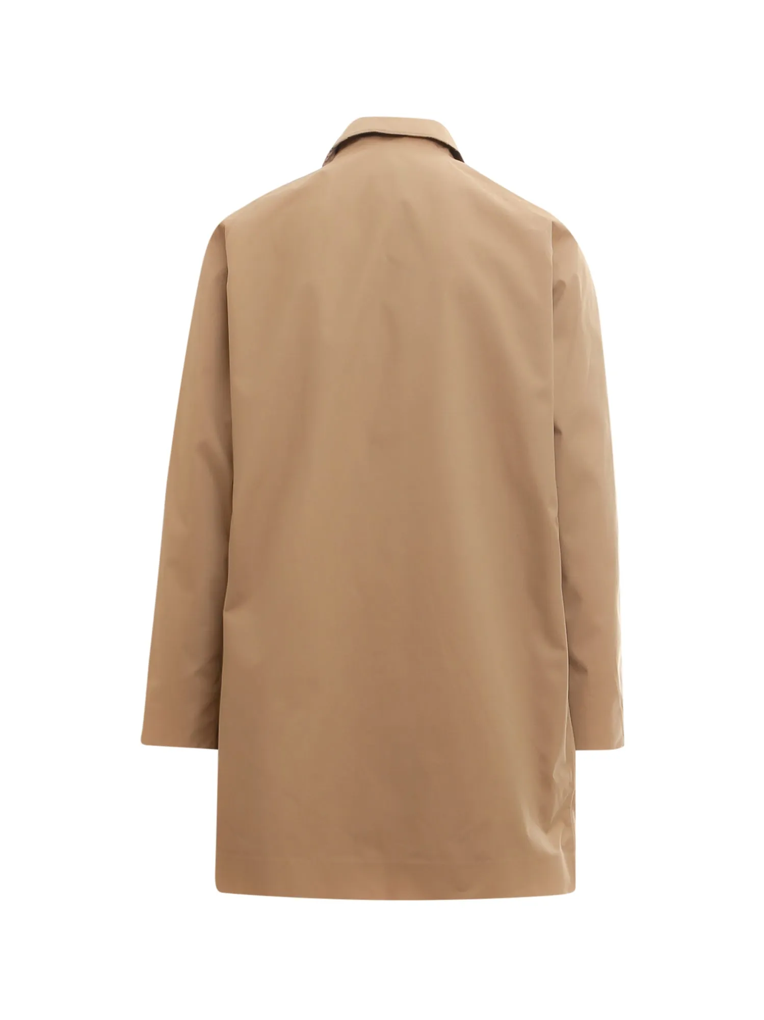 Barbour Logo Embroidered Long Sleeved Coat