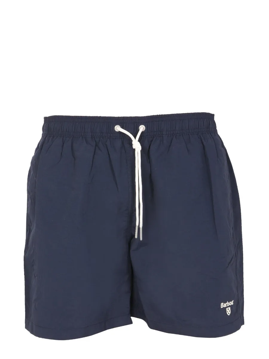 Barbour Logo Embroidered Swimming Shorts