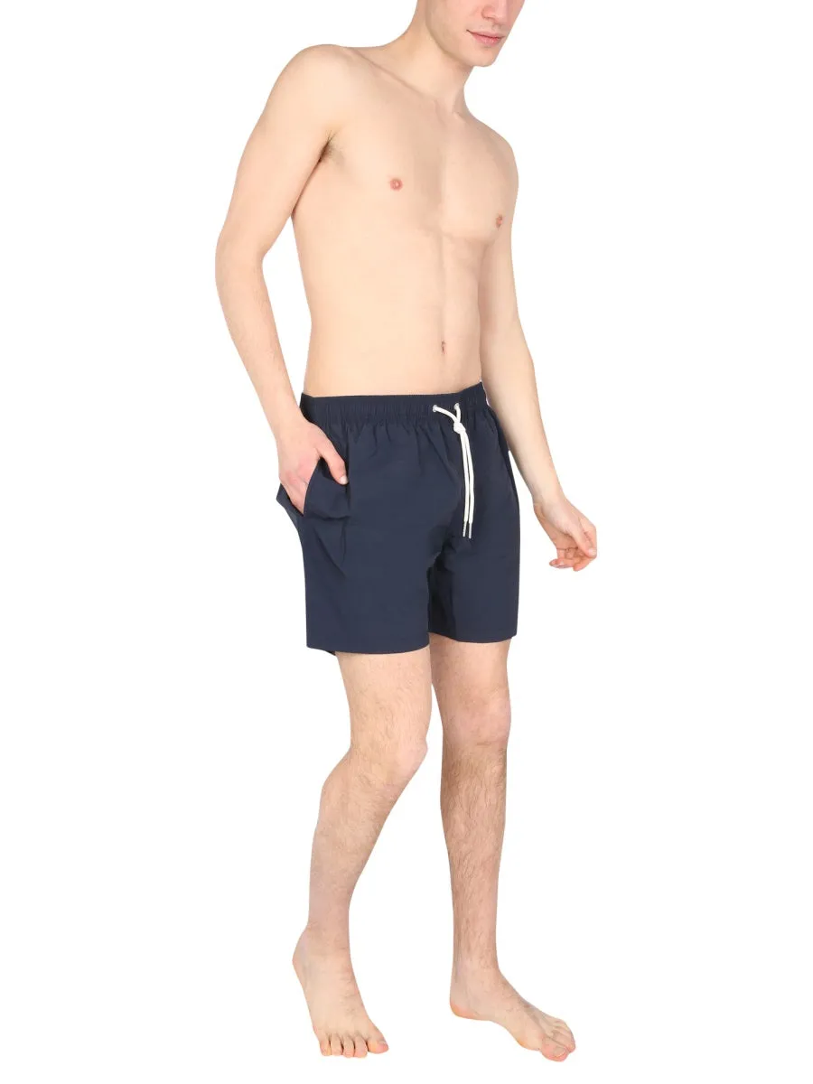 Barbour Logo Embroidered Swimming Shorts