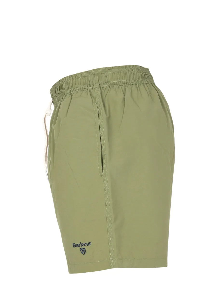 Barbour Logo Embroidered Swimming Shorts