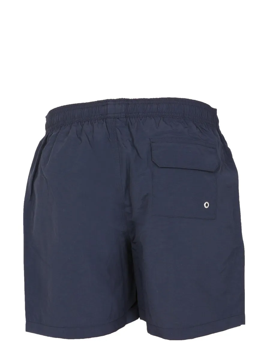 Barbour Logo Embroidered Swimming Shorts